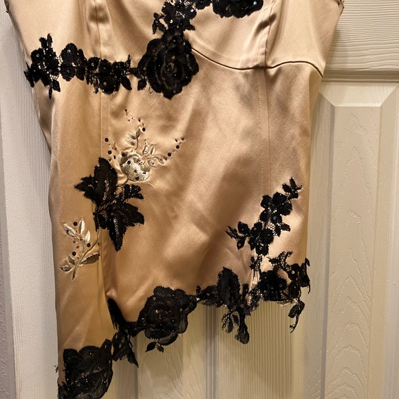 Adrianna Papel Asymmetrical Champagne Top 12 - Picture 3 of 7